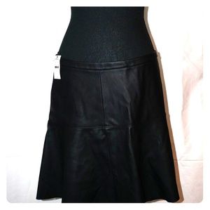 Faux leather mini skirt